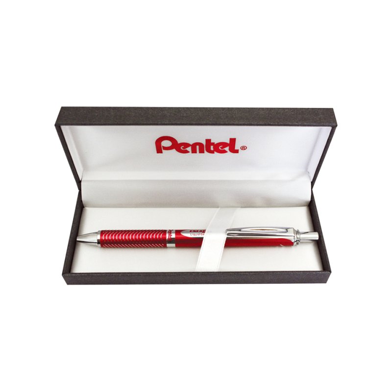 Pentel EnerGel Sterling stylo gel, à clic, bleu, 0,35 mm